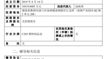时代新材参股公司时代华鑫开启上市辅导