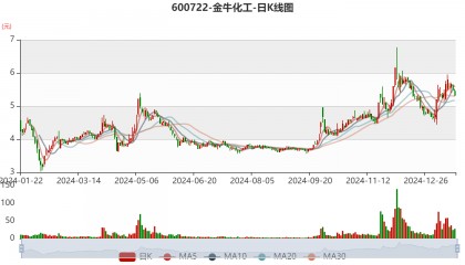 金牛化工：2024年净利同比预增70.36%